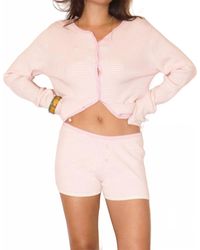 Bailey Rose - Stripe Ruffle Trim Button Top - Lyst
