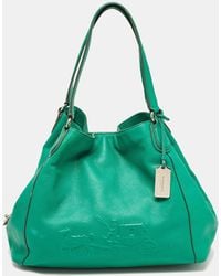 COACH - Leather Embossed Carriage Edie Shoulder Bag - Lyst
