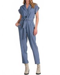 Elan - Jumpsuit Short Sleeve Tie Belt - Lyst
