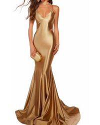 Alyce Paris - Satin Mermaid Gown - Lyst