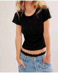 Free People - Lux Life Baby Tee - Lyst