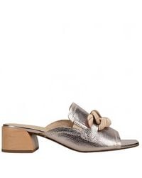 Vaneli - Cannia Open-Toe Leather Mules - Lyst