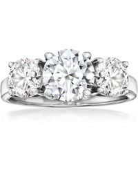 Ross-Simons - Lab-Grown Diamond 3-Stone Ring - Lyst