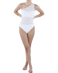 Lauren by Ralph Lauren - One Shoulder Illusion One-piece Swimsuit - Lyst