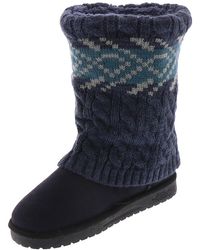 Muk Luks - Cheryl Faux Suede Cold Weather Casual Boots - Lyst