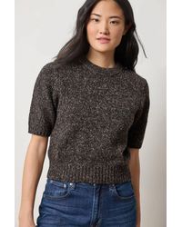 Lilla P - Short Sleeve Marled Pullover Sweater - Lyst