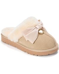 Dearfoams - Fireside By Sydney Dream Bow Scuff Slippers - Lyst