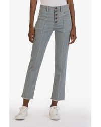 Kut From The Kloth - Reese Hi Rise Strght Ankle Straight Leg Jeans - Lyst