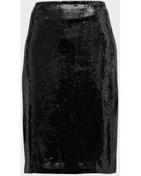 Nili Lotan - Bonne Sequin Skirt - Lyst