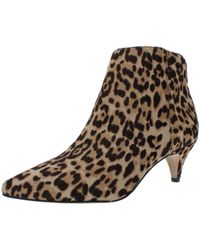 Sam Edelman - Kinzey Calf Hair Leopard Ankle Boots - Lyst