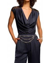Ramy Brook - Winston Cowl Neck Lace Top - Lyst