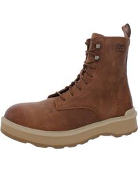 Sorel - Leather Lace-up Booties - Lyst
