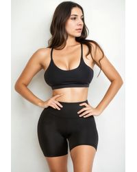 TRUEDAMES - Racerback Cutout Sports Bra - Lyst
