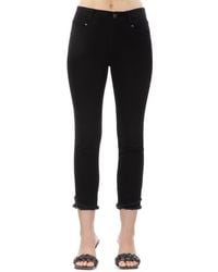 Apny - Olivia Crop Frayed Jeans - Lyst