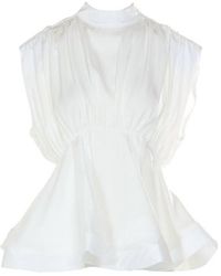 Beulahstyle - Flared Hem Sleeveless Top - Lyst