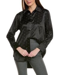 Kenneth Cole - Oversized Rhinestone Shirt - Lyst