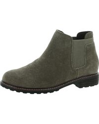 Me Too - Kelsey 14 Suede Slip On Ankle Boots - Lyst