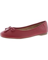 Me Too - Hilly Leather Bow Flats - Lyst