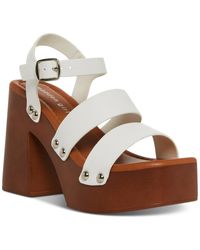Madden Girl - Greenvil Faux Leather Studded Platform Sandals - Lyst