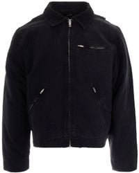 Represent - Cropped Cotton Canvas Jacket With Zip Closure And Utility Pockets - Lyst