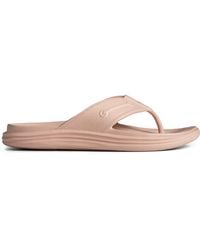 Sperry Top-Sider - Windward Faux Leather Solid Thong Sandals - Lyst