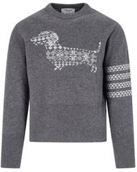 Thom Browne - Hector Wool Sweater - Lyst