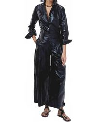 Lanhtropy - Culotte Metallic Linen Pants - Lyst