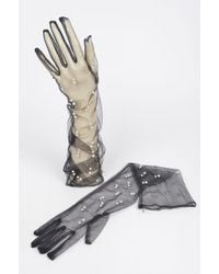 Fashnzfab - Mesh Long Gloves - Lyst