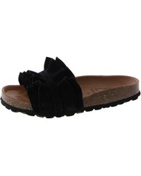 Miz Mooz - Rocio Faux Suede Round Toe Slide Sandals - Lyst