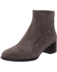 Vionic - Kamryn Leather Block Heel Ankle Boots - Lyst
