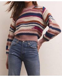 Z Supply - Asheville Stripe Long Sleeve Sweater - Lyst
