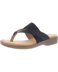 Rialto - Bumble Faux Leather Slide On Thong Sandals - Lyst