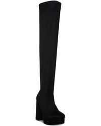 Madden Girl - Orin Faux Suede Block Heel Over-the-knee Boots - Lyst