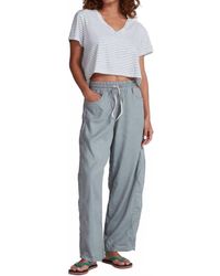 ASKK NY - Shrunken V-Neck Stripe Tee - Lyst