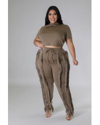 Fashnzfab - Crop Top Two-Piece Set - Lyst