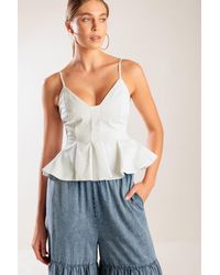 TRUEDAMES - It's Perfect Timing Woven Cami Top - Lyst