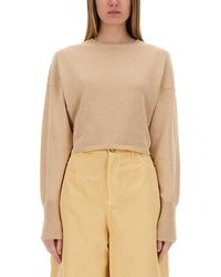 Alysi - Cropped Knit Top - Lyst