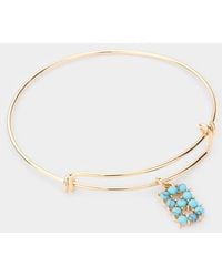 Fashnzfab - B- Embellished Initial Monogram Charm Bracelet - Lyst