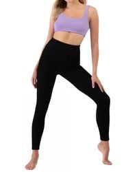 Bloch - Graphite Crinkle Full Length Leggings - Lyst