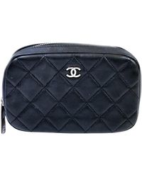 Chanel - Matelassé Leather Clutch Bag (pre-owned) - Lyst