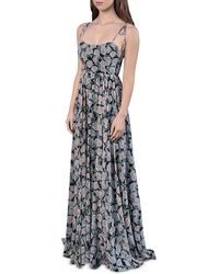 Fame & Partners - Lylah Floral Print Long Maxi Dress - Lyst
