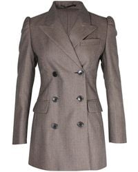 Dries Van Noten - Bow Double Breasted Tweed Blazer - Lyst
