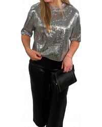 Elan - Sequin Easy-Fit Tee - Lyst