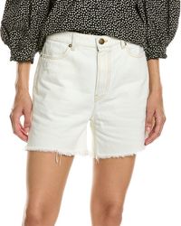 The Great - The Easy Cut Off White Bleach Wash Short - Lyst