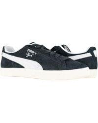 PUMA - Clyde Hairy Suede Sneakers 393115-02 Frosted Ivory - Lyst