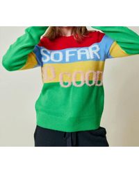 Lingua Franca - So Far So Good Crewneck Sweater - Lyst