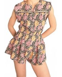 Saylor - Xena Floral Batik Romper - Lyst
