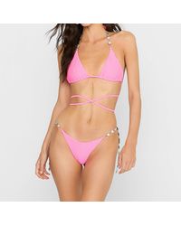 Beach Bunny - Rose Triangle Bikini Top - Lyst