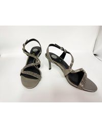 Exe' - Diana-315 Pewter Heeled Sandal - Lyst