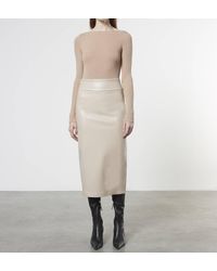 Enza Costa - Soft Leather Pencil Skirt - Lyst